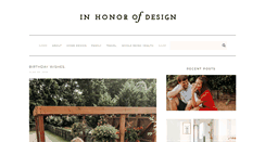 Desktop Screenshot of inhonorofdesign.com