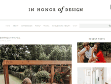 Tablet Screenshot of inhonorofdesign.com